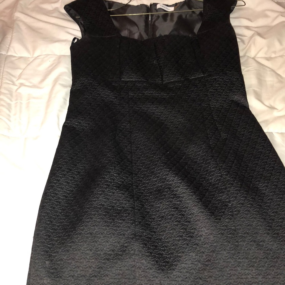 Formal fitted black dress